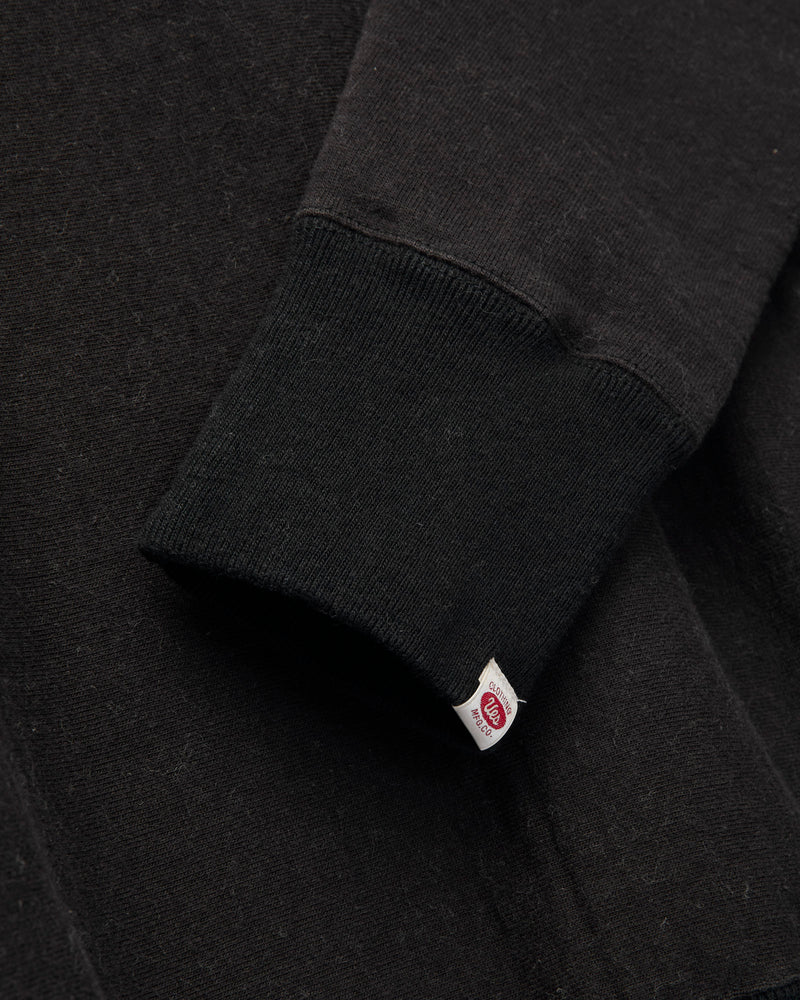 New Pucara Loopwheel Sweatshirt in Two-Tone Black