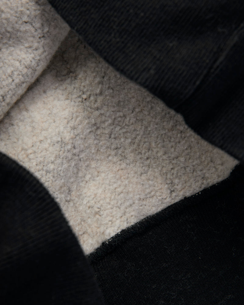 New Pucara Loopwheel Sweatshirt in Two-Tone Black