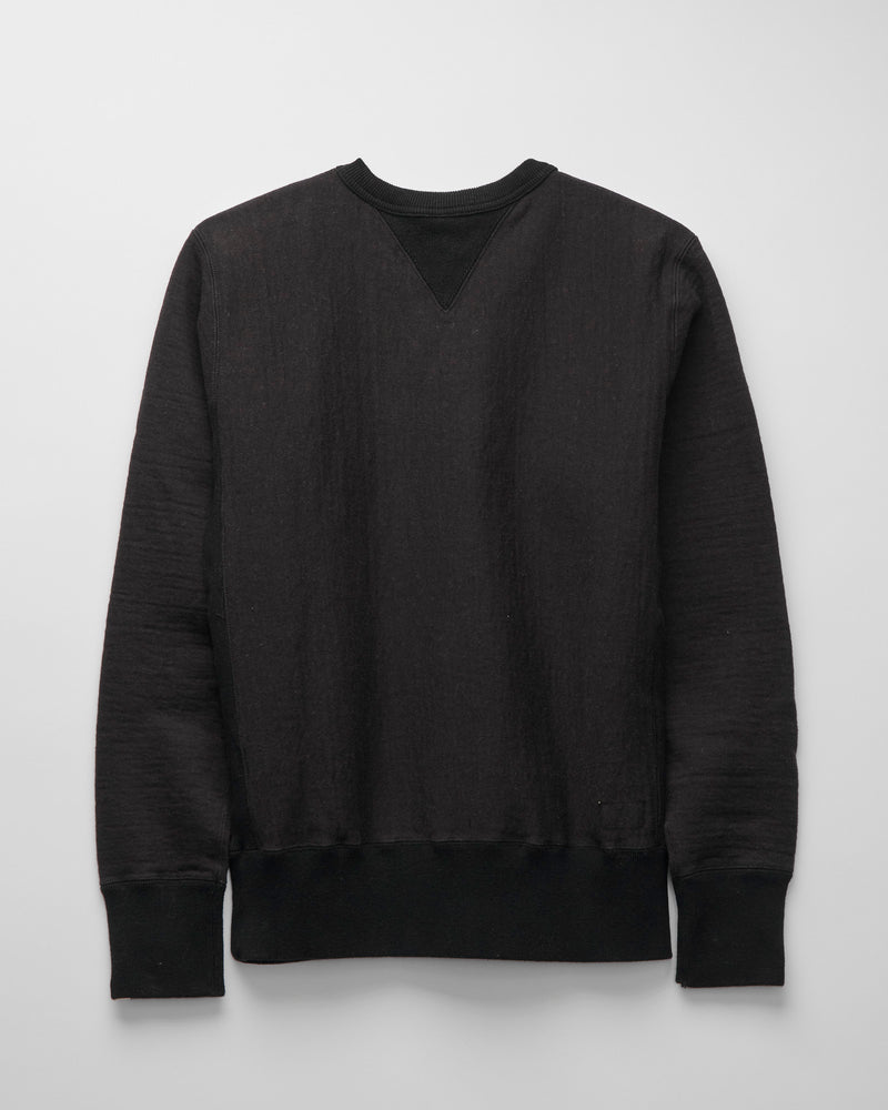 New Pucara Loopwheel Sweatshirt in Two-Tone Black