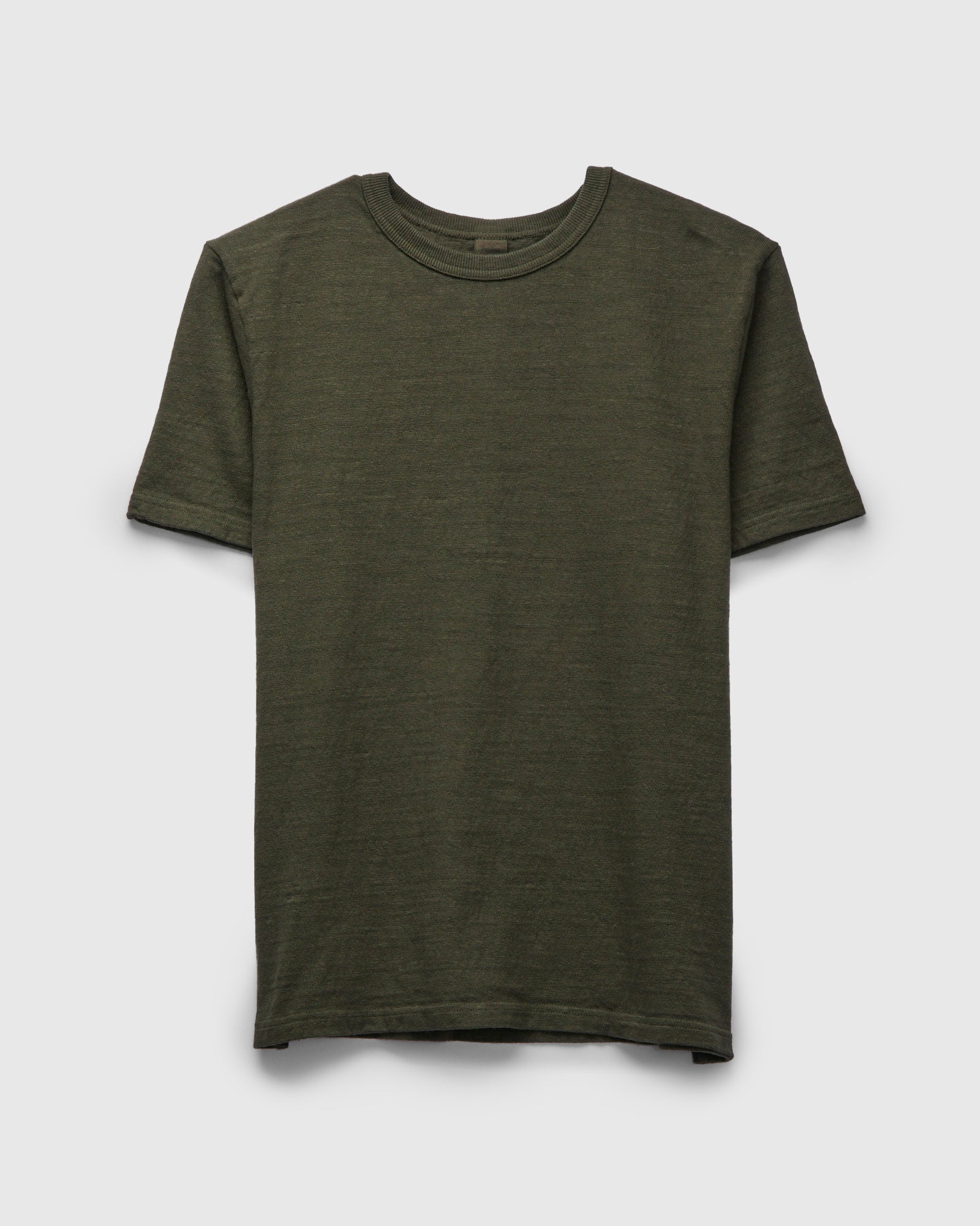 p*o様 wdouble ovy silk nep l/s shirt No. 8 Slub Nep Short Sleeve T-Shirt in Green – Blue Owl Workshop