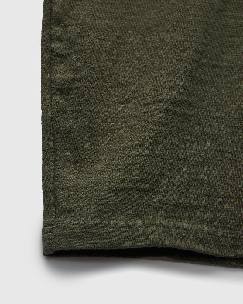 No. 8 Slub Nep Short Sleeve T-Shirt in Green