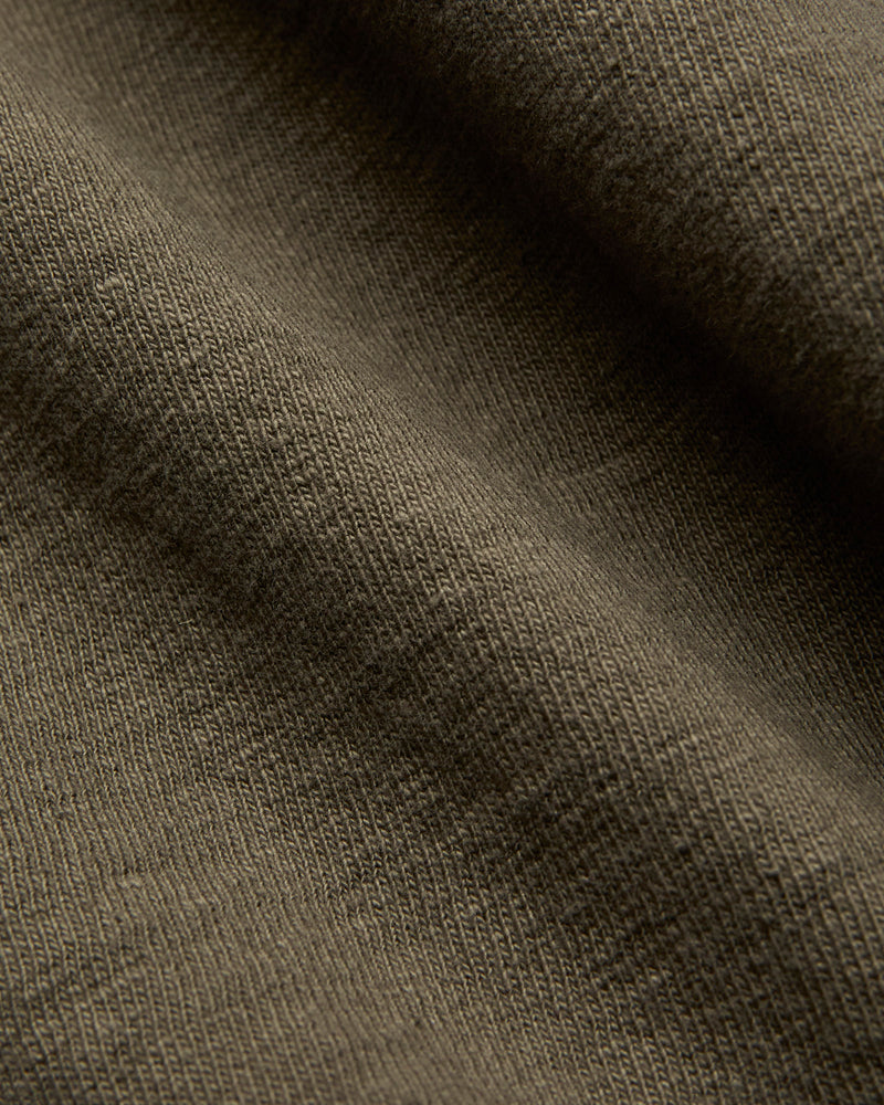 No. 8 Slub Nep Short Sleeve T-Shirt in Olive