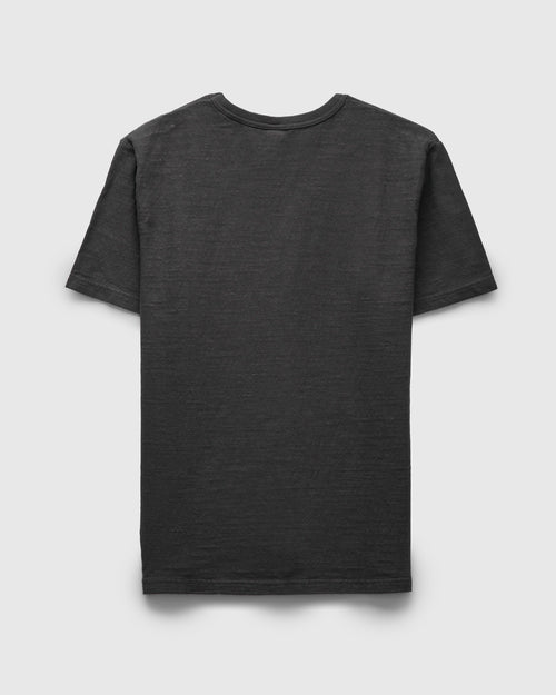 No. 8 Slub Nep Short Sleeve T-Shirt in Steel Grey