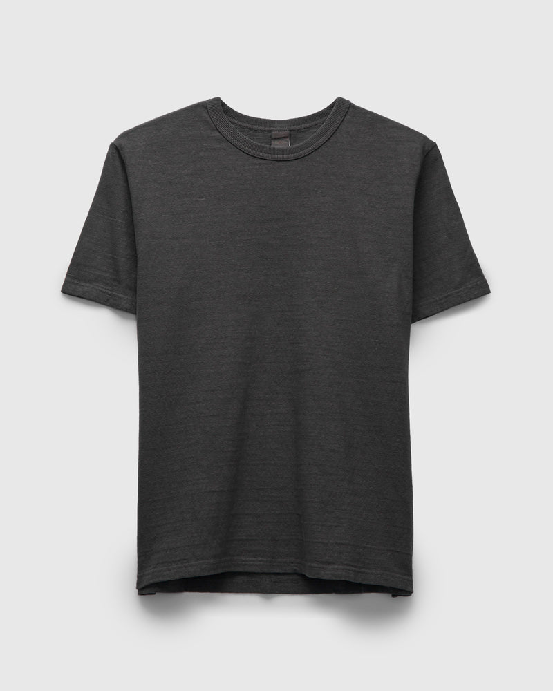 No. 8 Slub Nep Short Sleeve T-Shirt in Steel Grey