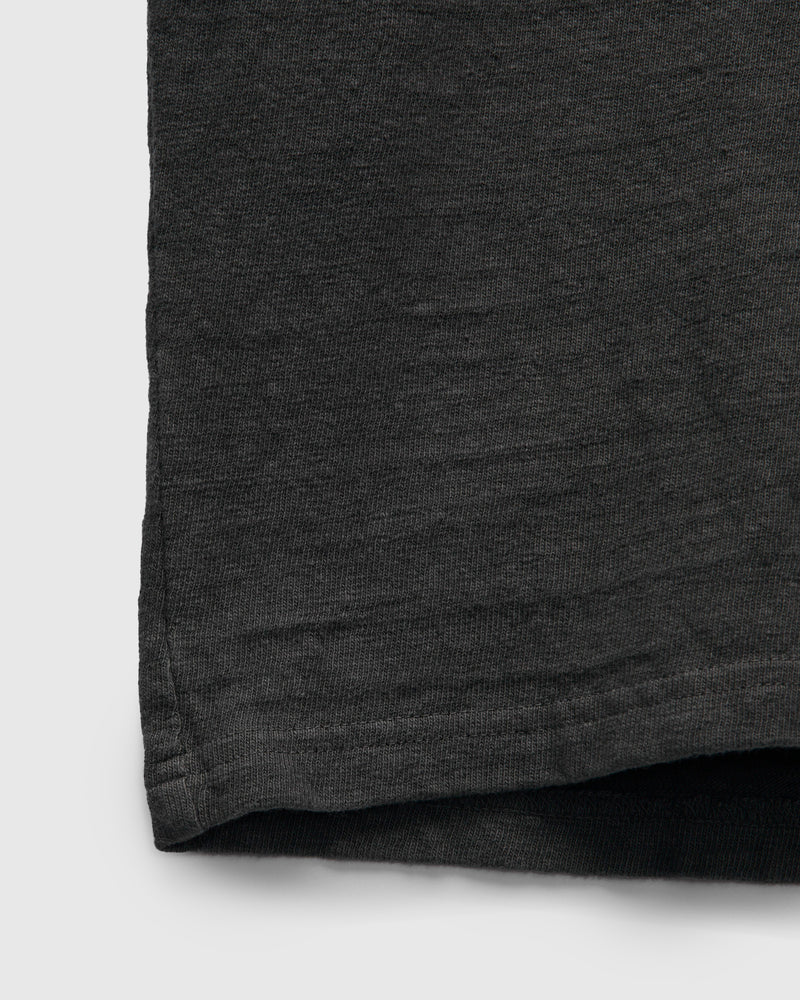 No. 8 Slub Nep Short Sleeve T-Shirt in Steel Grey