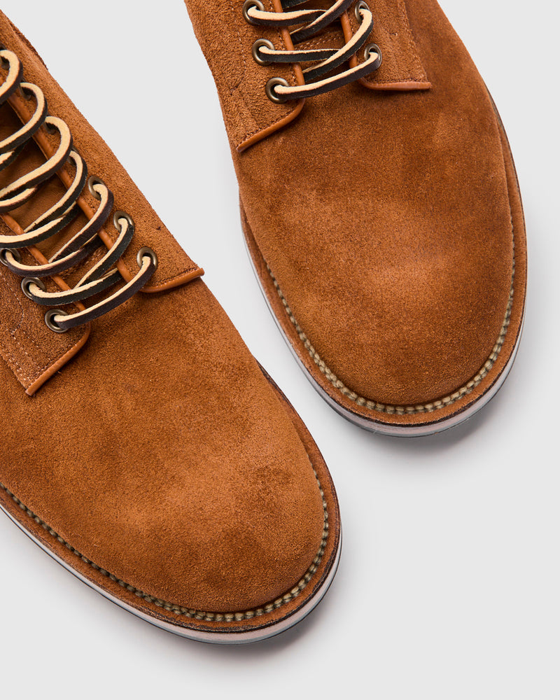 viberg tobacco chamois Natural edge finish Viberg Boondocker Boot - Tobacco