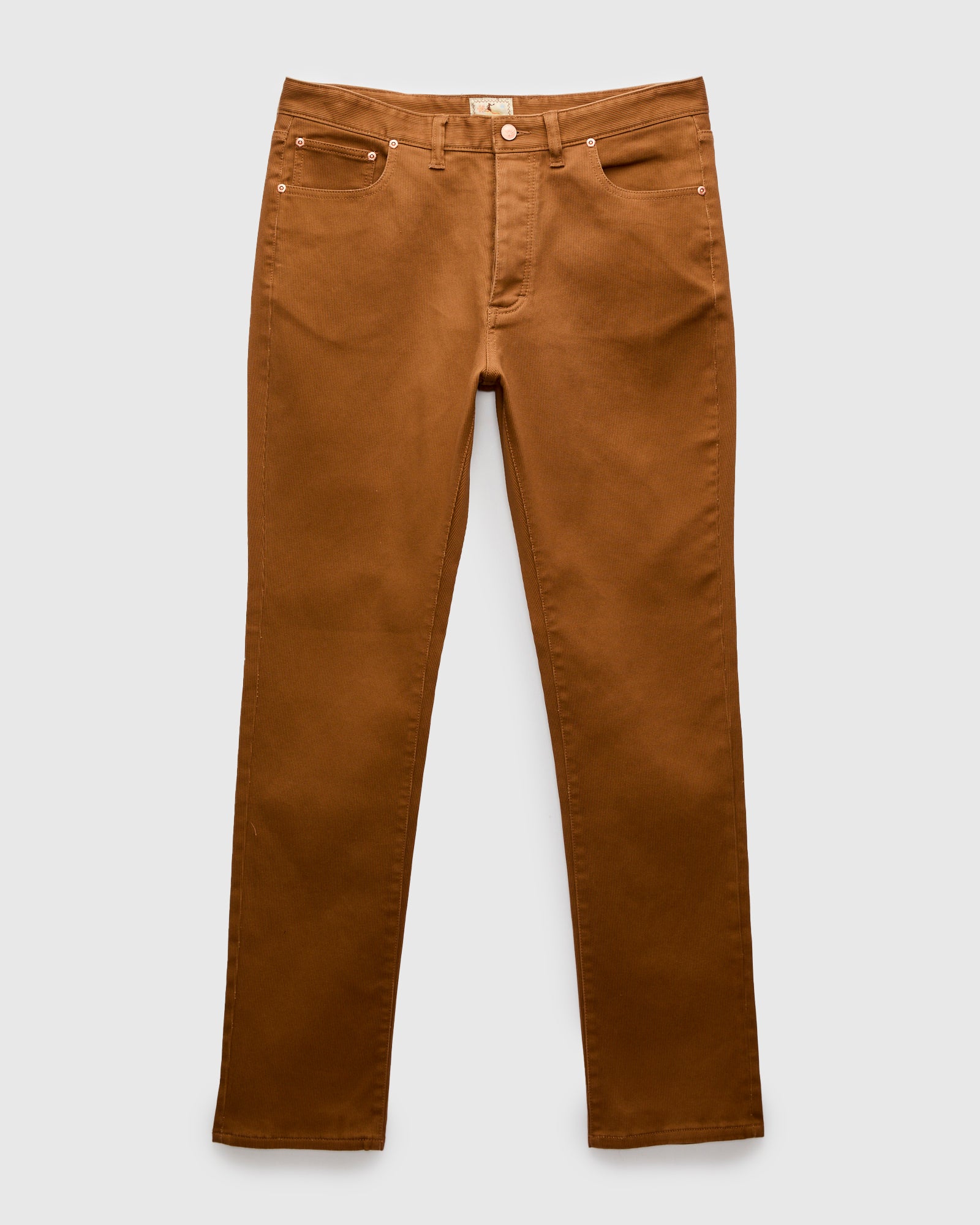 Bedford Cord Five Pocket Trousers in Bay Brown – Blue Owl Workshop