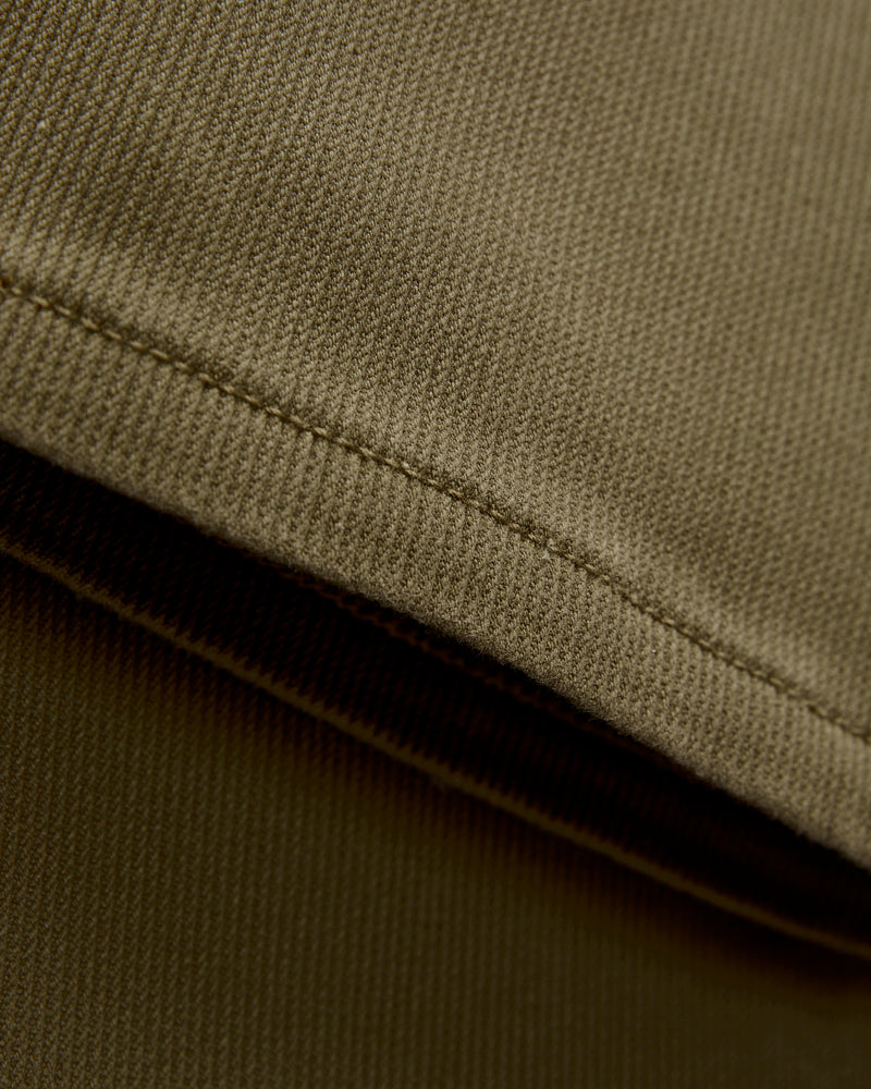 Bedford Cord Five Pocket Trousers in Faded Olive