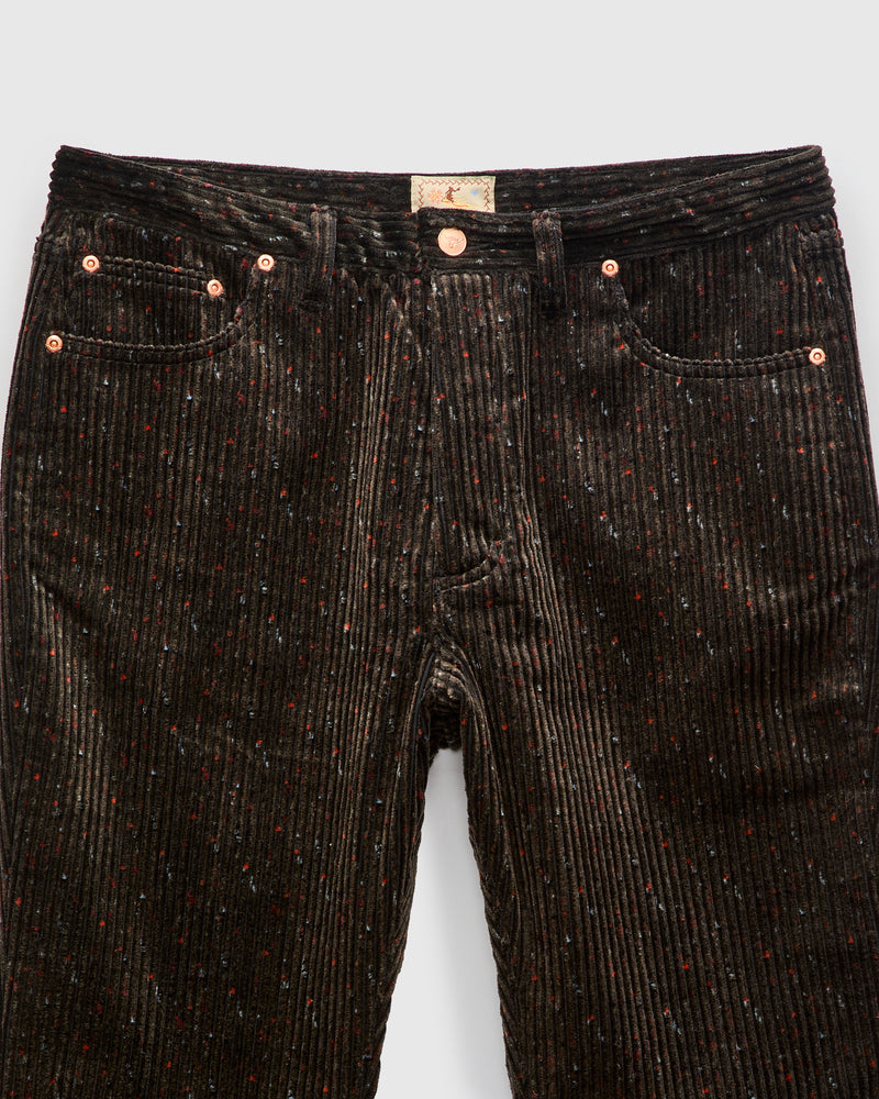 Donegal Corduroy Five Pocket Trousers in Night Sky