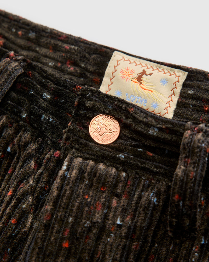 Donegal Corduroy Five Pocket Trousers in Night Sky