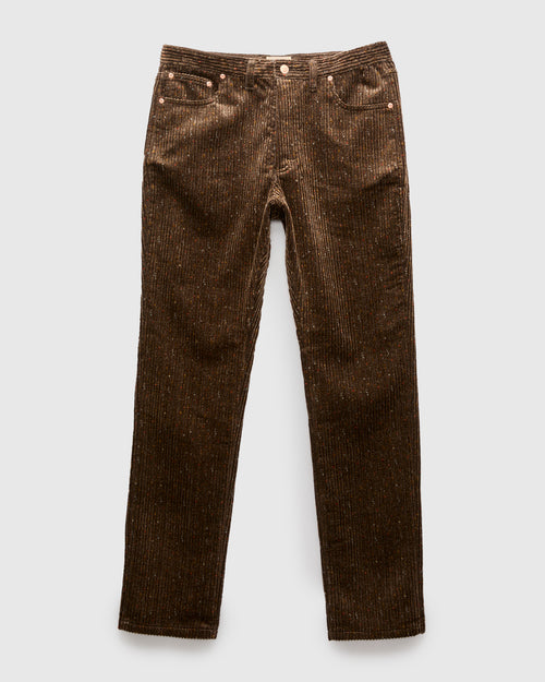 Donegal Corduroy Five Pocket Trousers in Rustic Brown