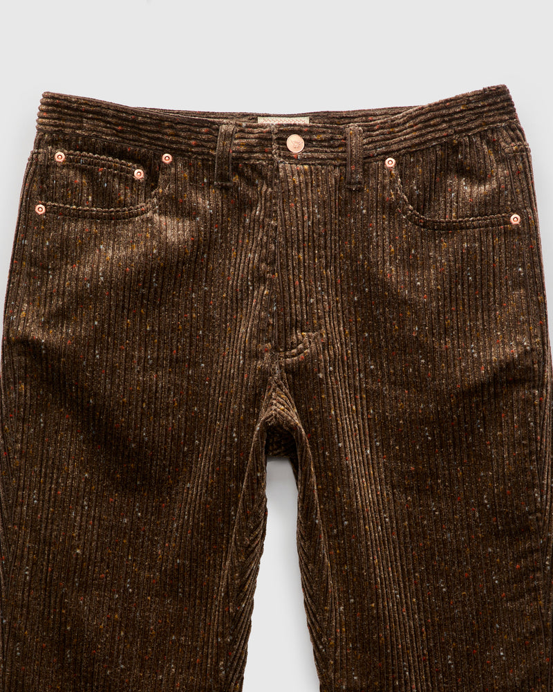 Donegal Corduroy Five Pocket Trousers in Rustic Brown