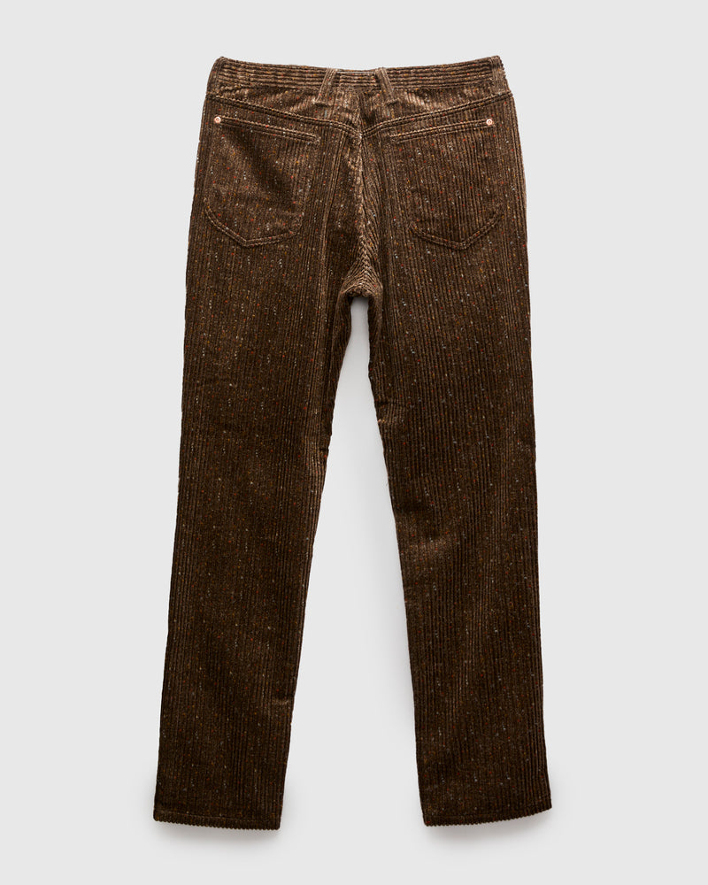 Donegal Corduroy Five Pocket Trousers in Rustic Brown