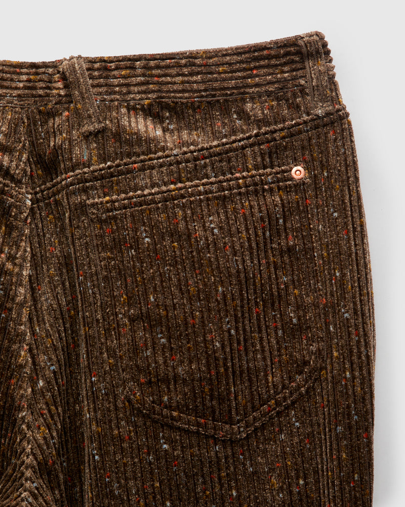 Donegal Corduroy Five Pocket Trousers in Rustic Brown