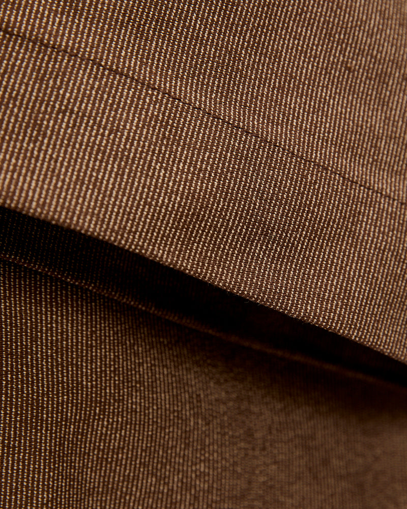 Wabash Stripe Moleskin Chino in Espresso Brown