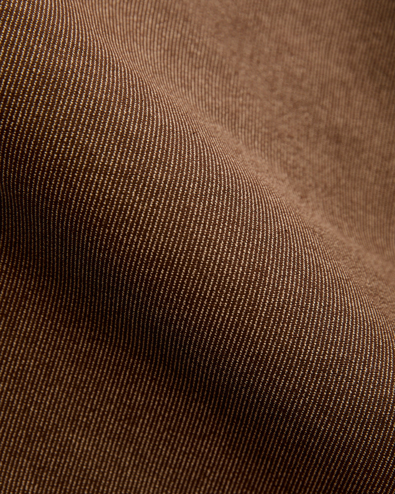 Wabash Stripe Moleskin Chino in Espresso Brown