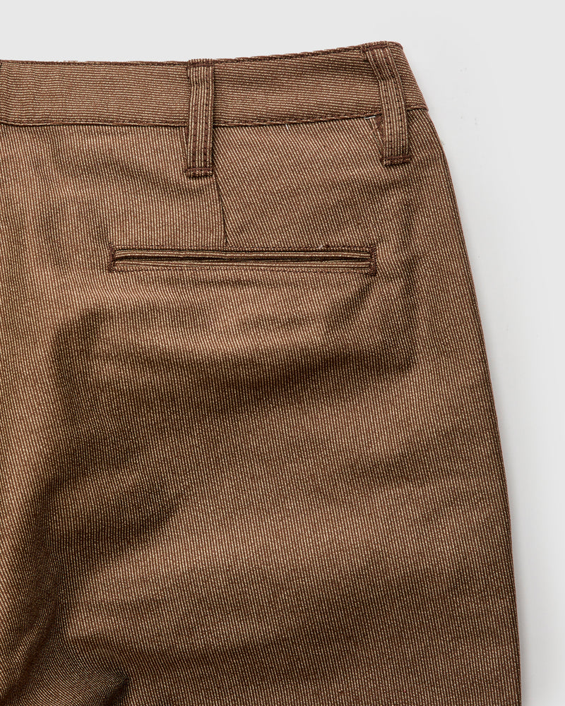 Wabash Stripe Moleskin Chino in Espresso Brown