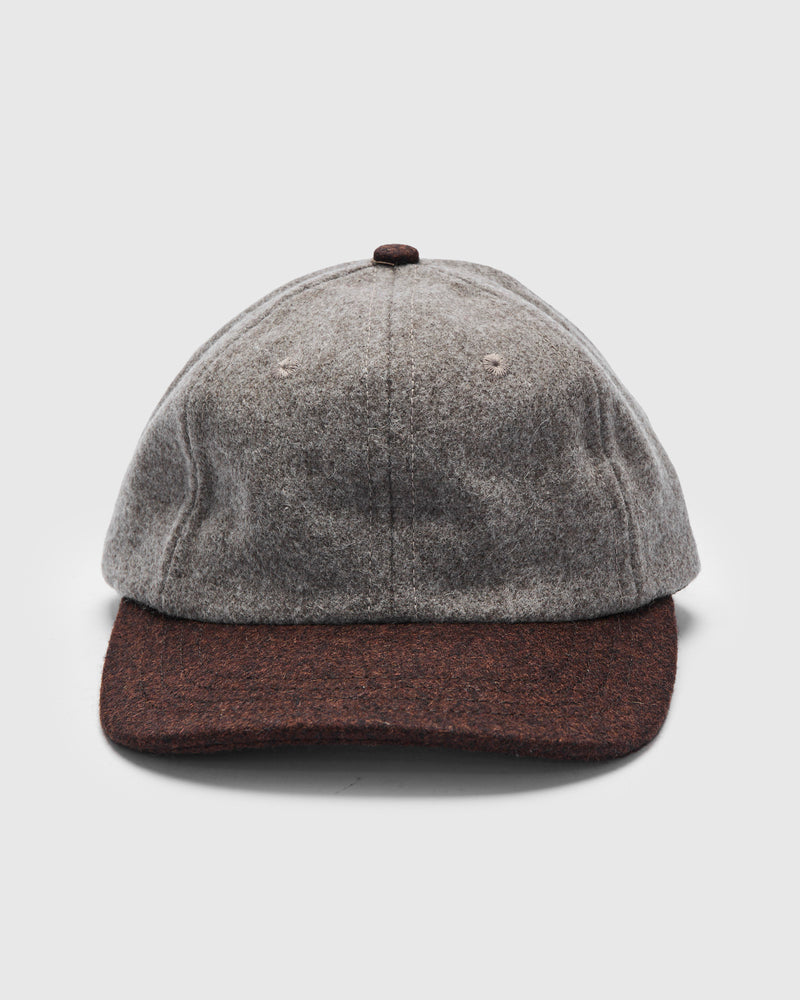 2-Tone Baseball Hat in Oatmeal & Red Oak Wool