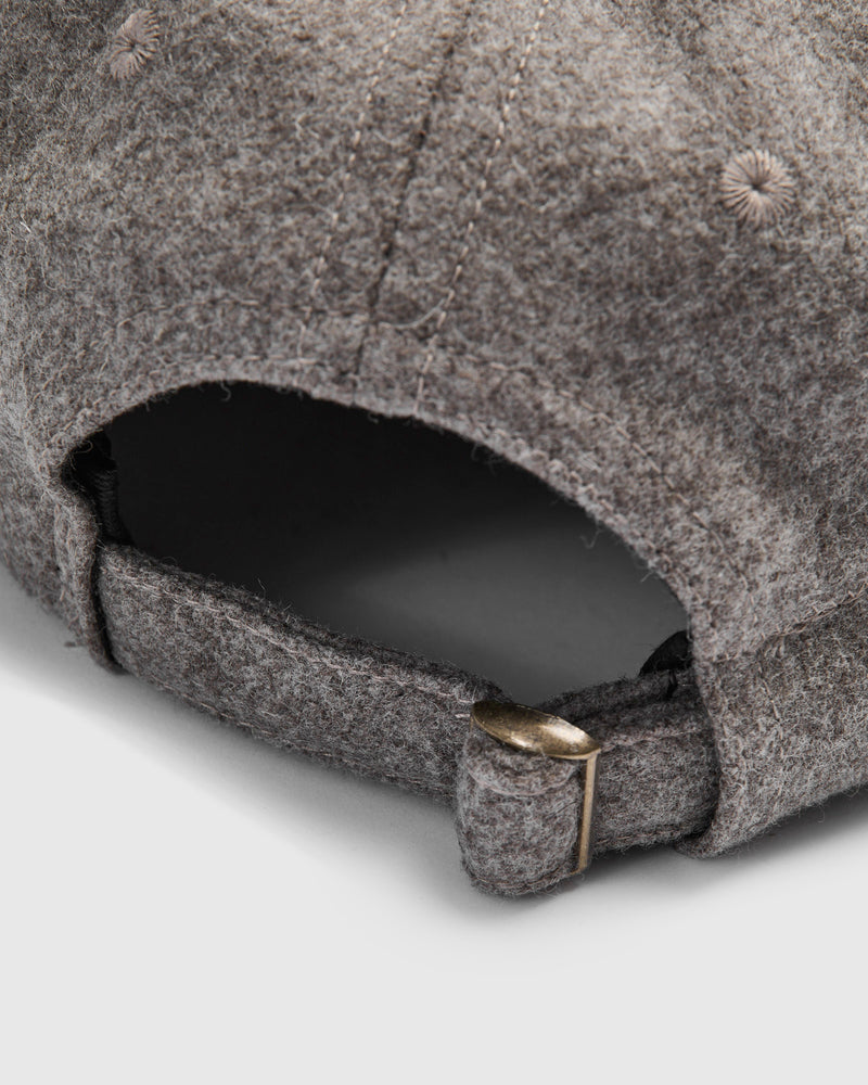 2-Tone Baseball Hat in Oatmeal & Red Oak Wool