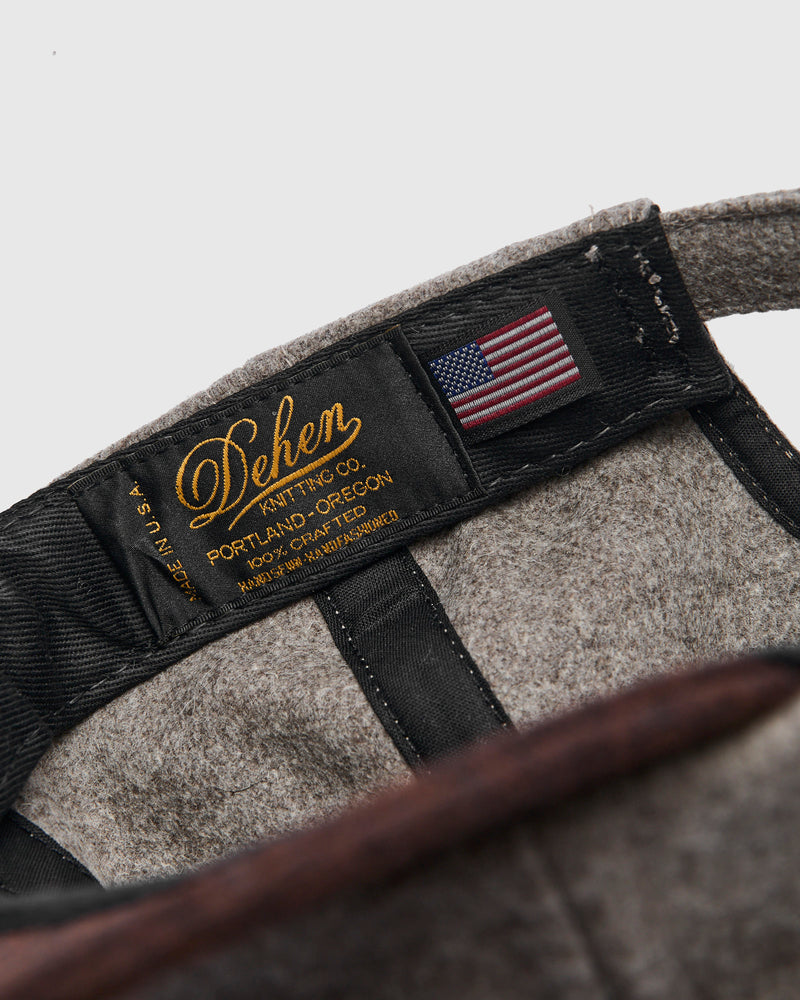 2-Tone Baseball Hat in Oatmeal & Red Oak Wool