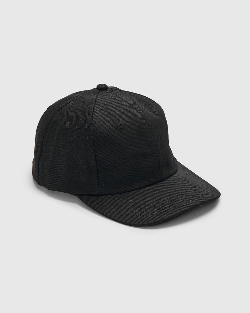 Baseball Hat in Black Selvedge Denim