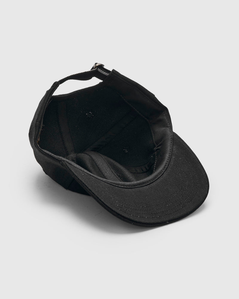 Baseball Hat in Black Selvedge Denim