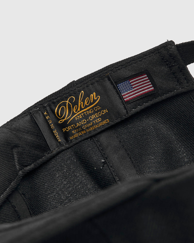 Baseball Hat in Black Selvedge Denim