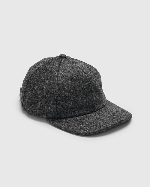 Baseball Hat in Granite Wool