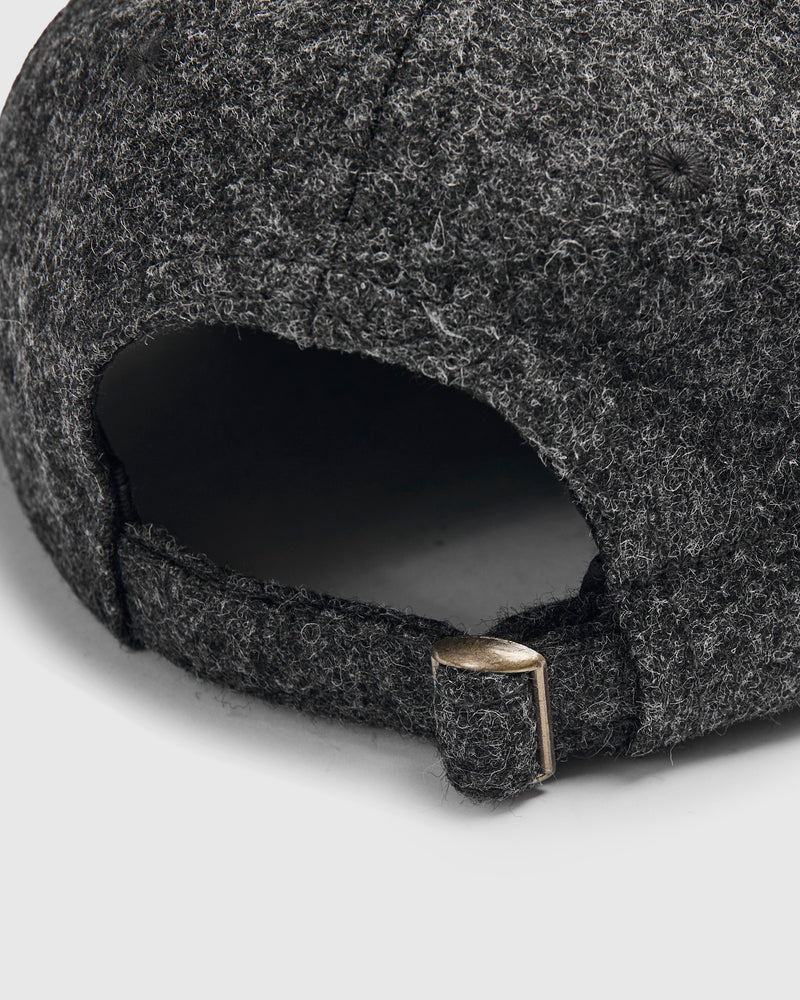Baseball Hat in Granite Wool