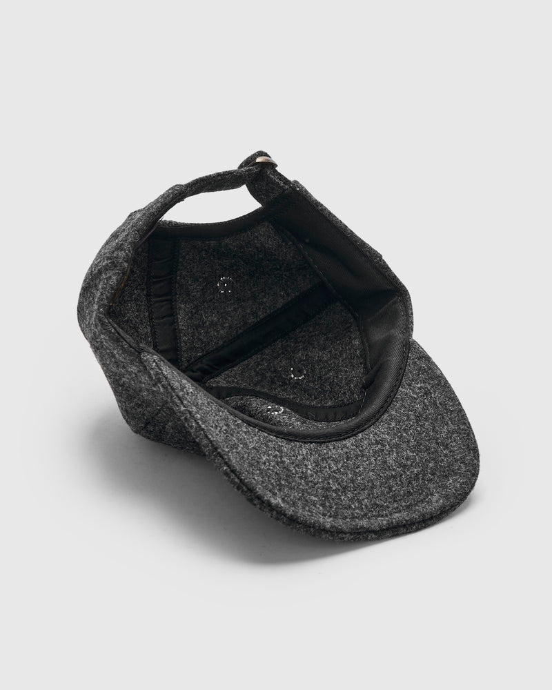 Baseball Hat in Granite Wool