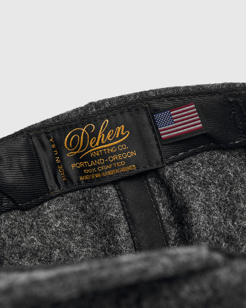 Baseball Hat in Granite Wool