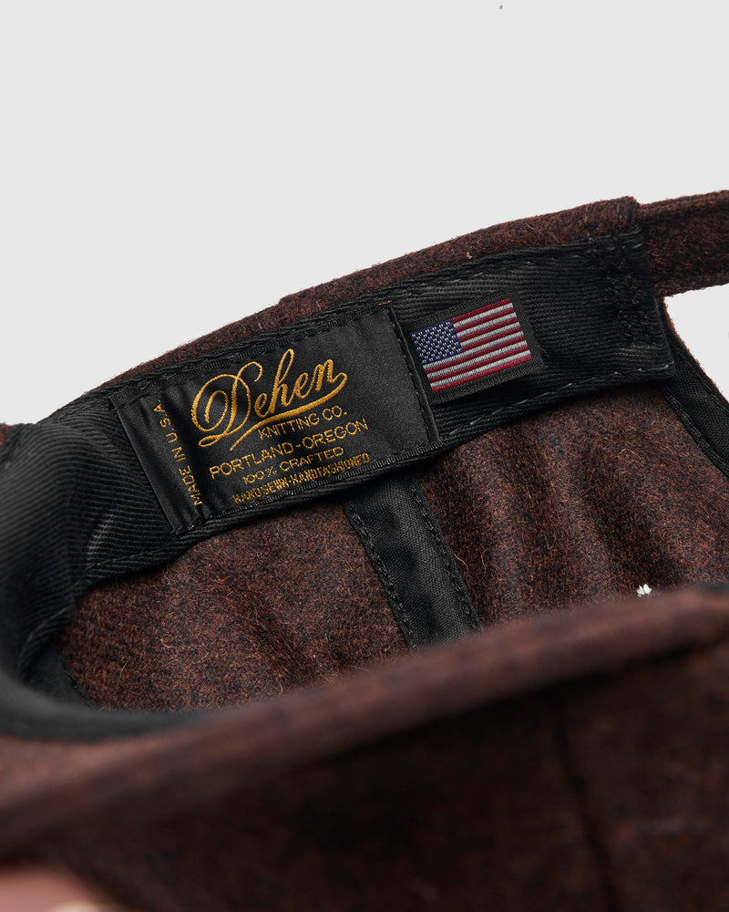 Baseball Hat in Red Oak Wool