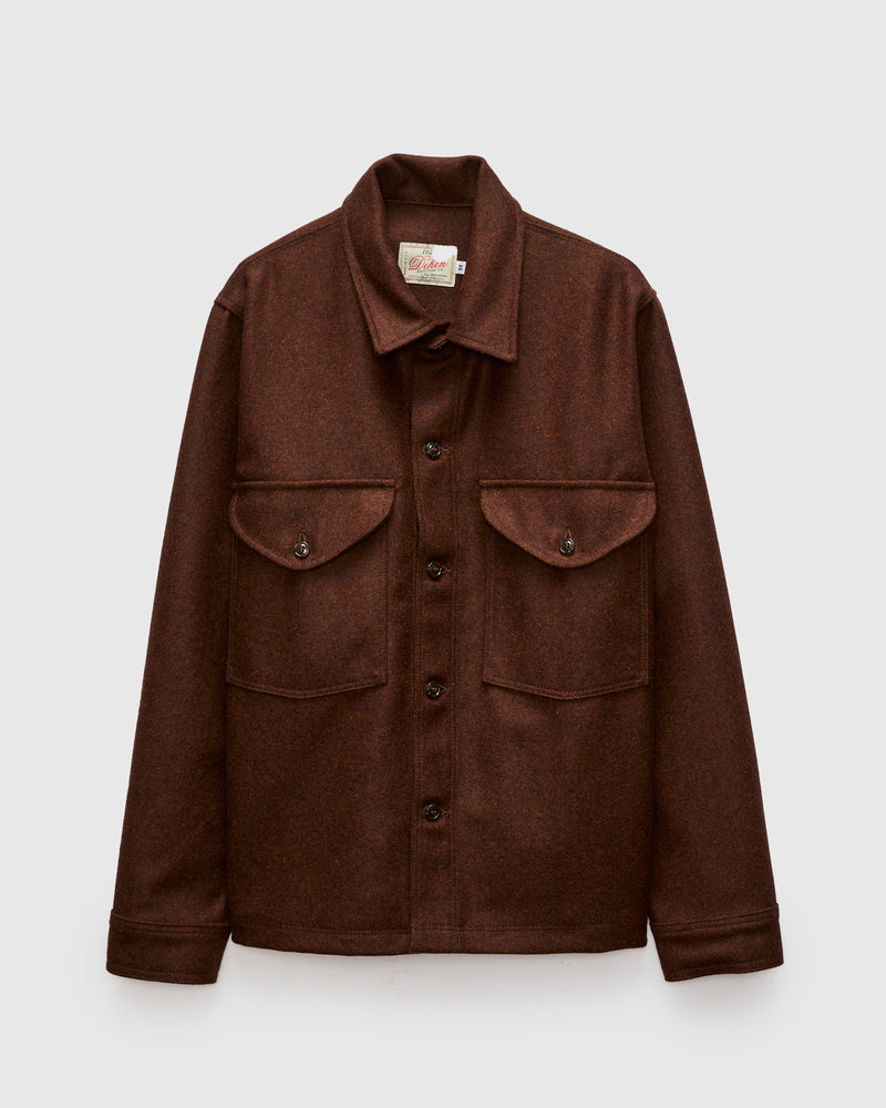 Skyline Overshirt in Red Oak Wool