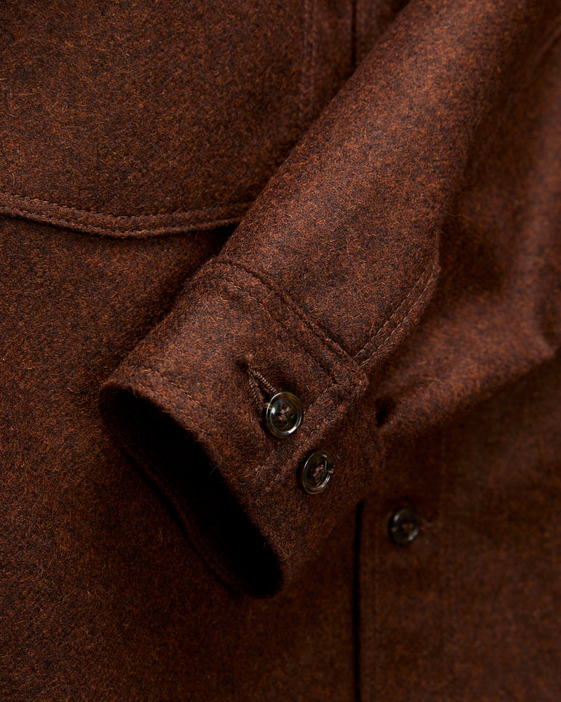 Skyline Overshirt in Red Oak Wool