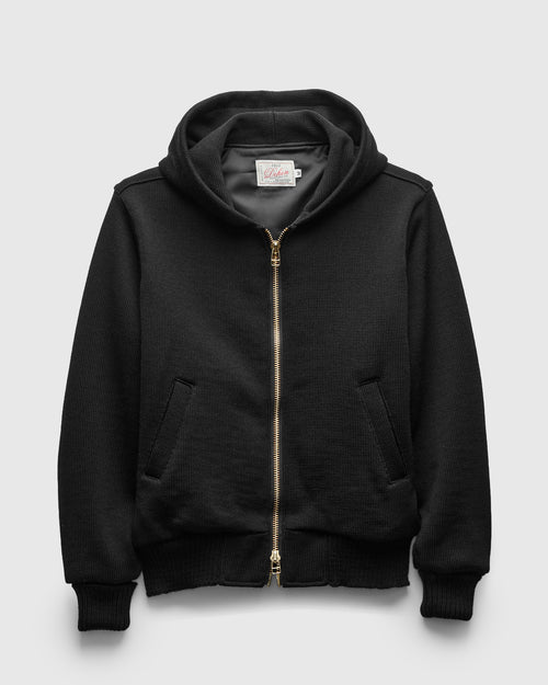 "Full Throttle" Moto Hoodie in Black