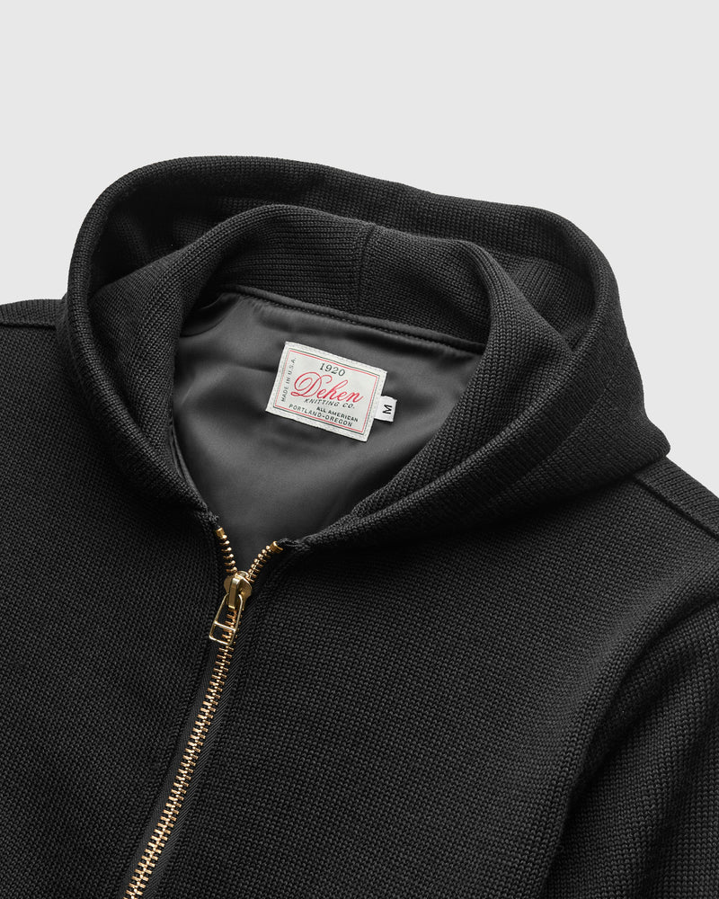 "Full Throttle" Moto Hoodie in Black