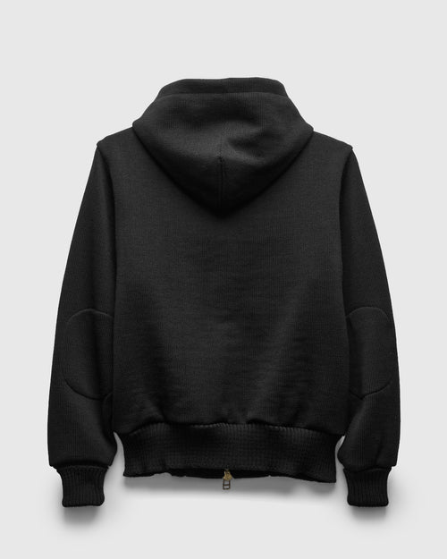 "Full Throttle" Moto Hoodie in Black