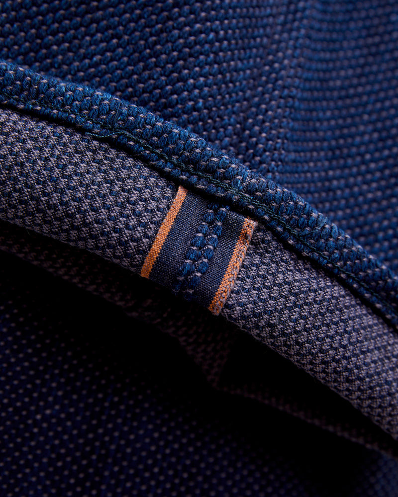 14.5oz Double-Yarn Sashiko Selvedge Jeans - Loose Straight Fit