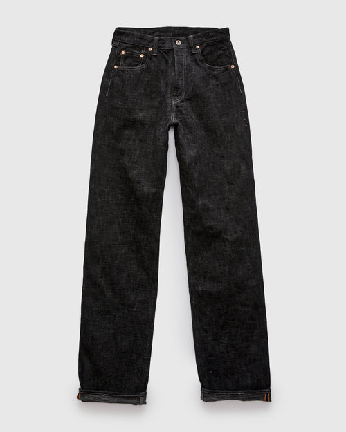 "Black Skein Dyeing" 15oz Black Selvedge Denim - Heritage Straight Fit