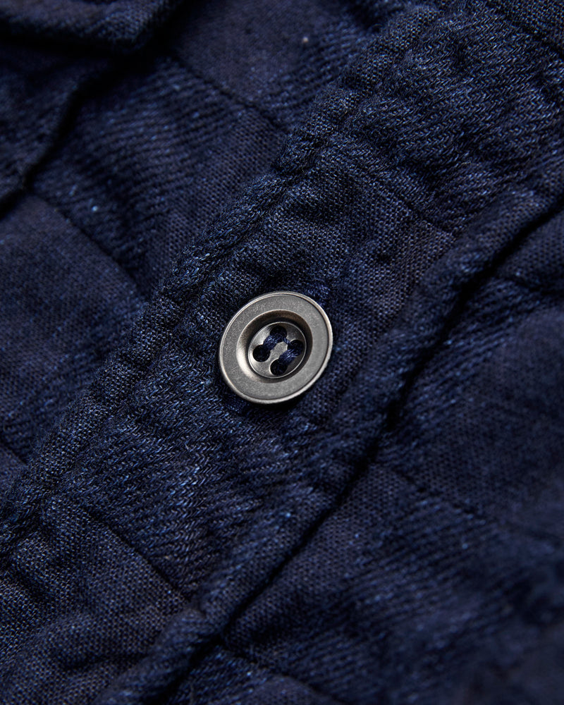 Officer Shirt in Indigo Plaid