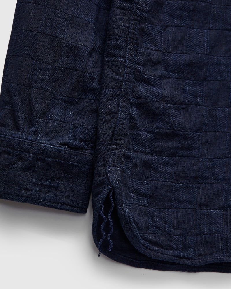 Officer Shirt in Indigo Plaid