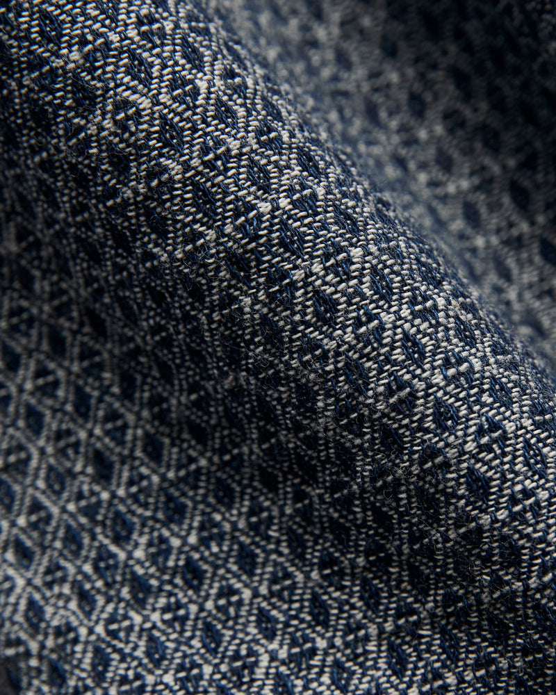 Sashiko Standard Button-Down LS Shirt in White