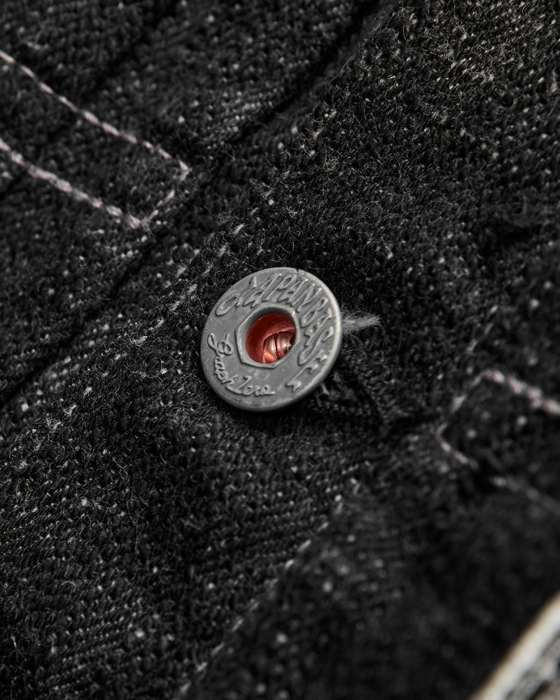 "Black Skein Dye" 15oz Black WWII Type 1 Selvedge Denim Jacket