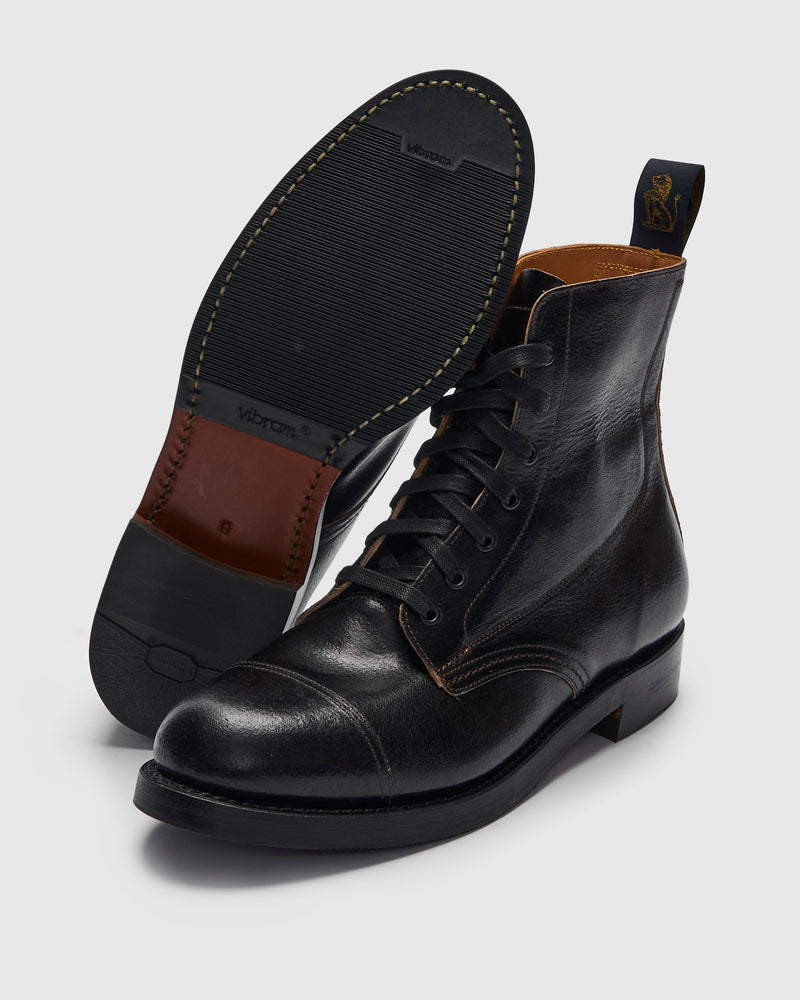 Montgomery Boot in Horween SHF Horsehide Black
