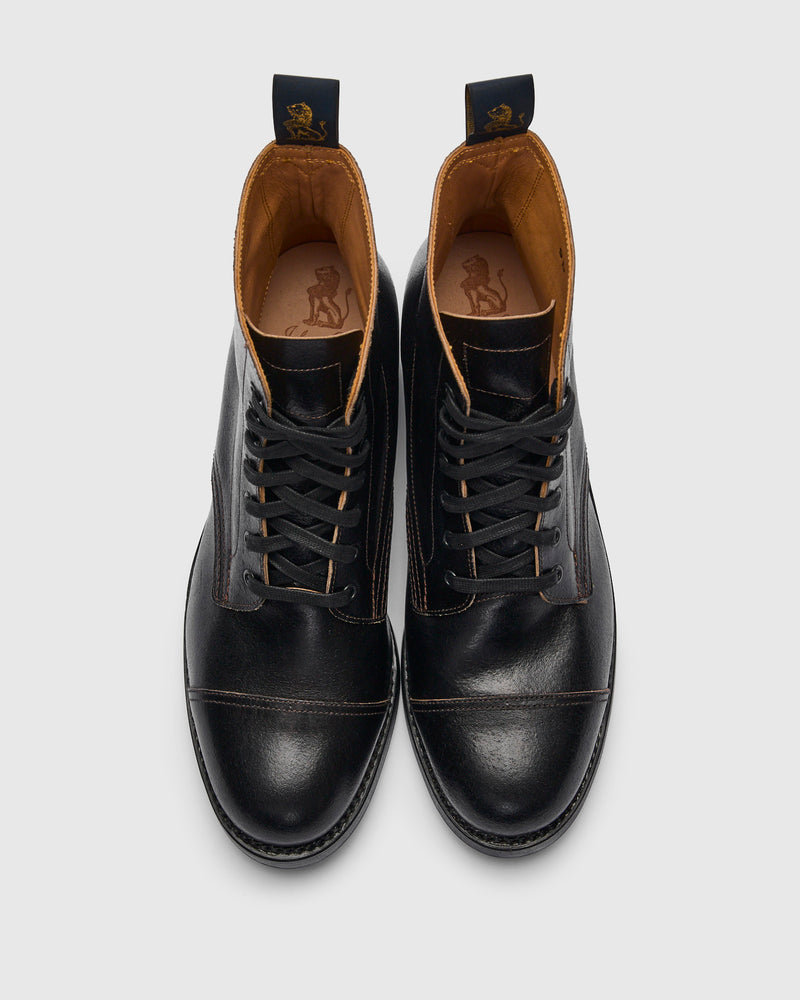 Montgomery Boot in Horween SHF Horsehide Black