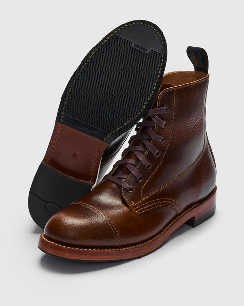 Montgomery Boot in Horween SHF Horsehide Havana