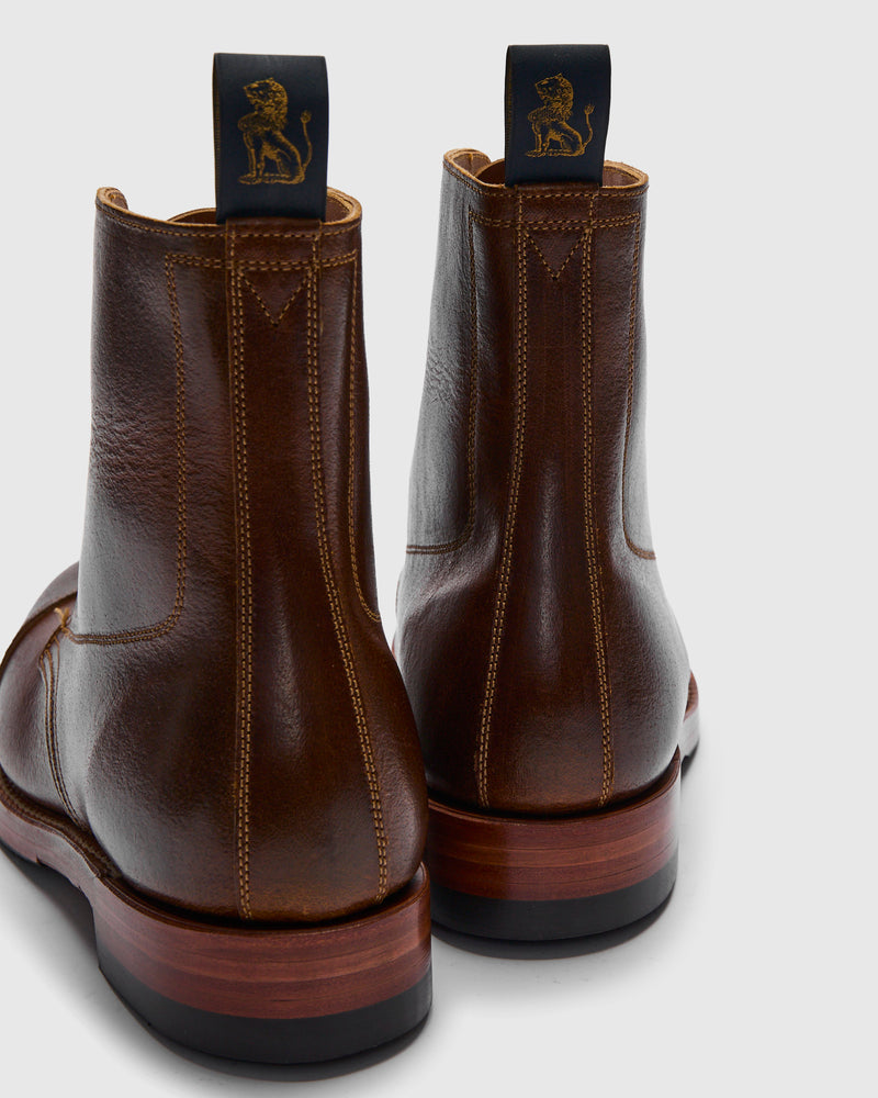 Montgomery Boot in Horween SHF Horsehide Havana