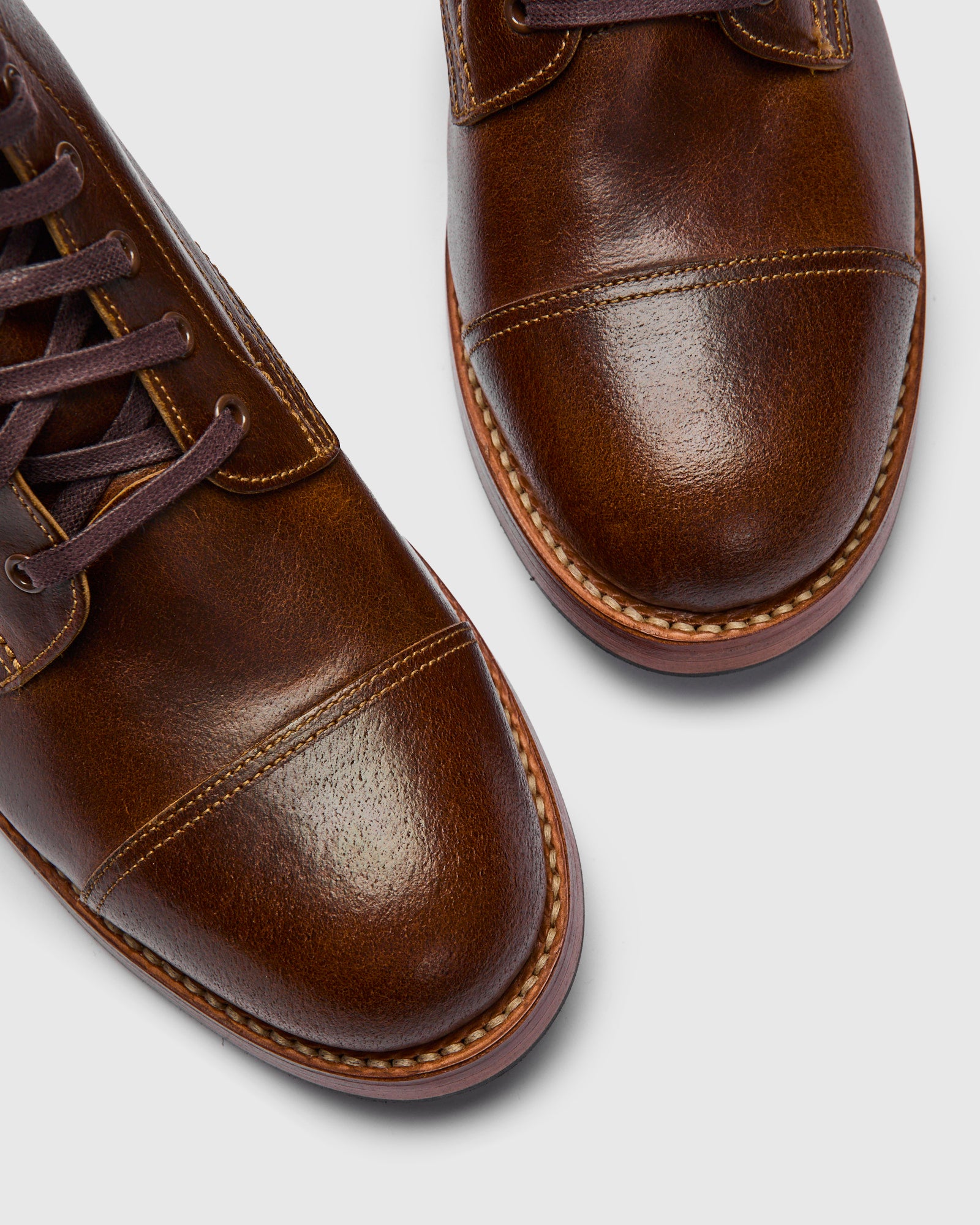 Montgomery Boot in Horween SHF Horsehide Havana – Blue Owl Workshop