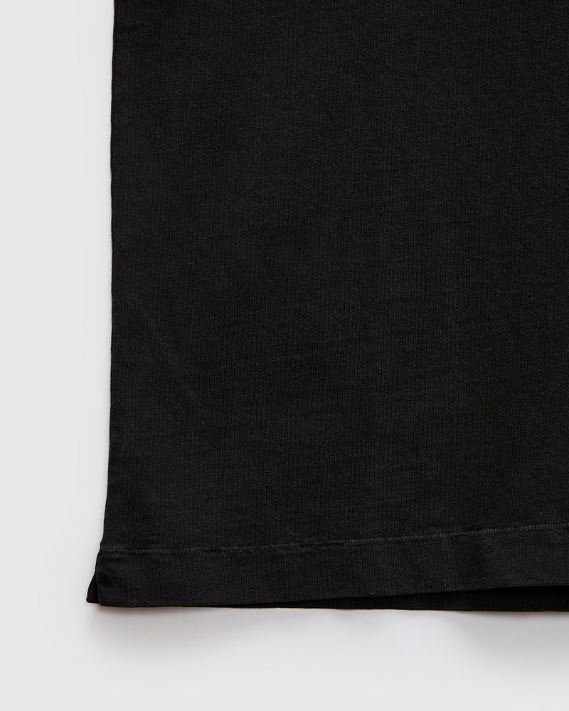 GHP01 "Good Basics" Sturdy Giza Hemp 7.1oz T-Shirt in Deep Black