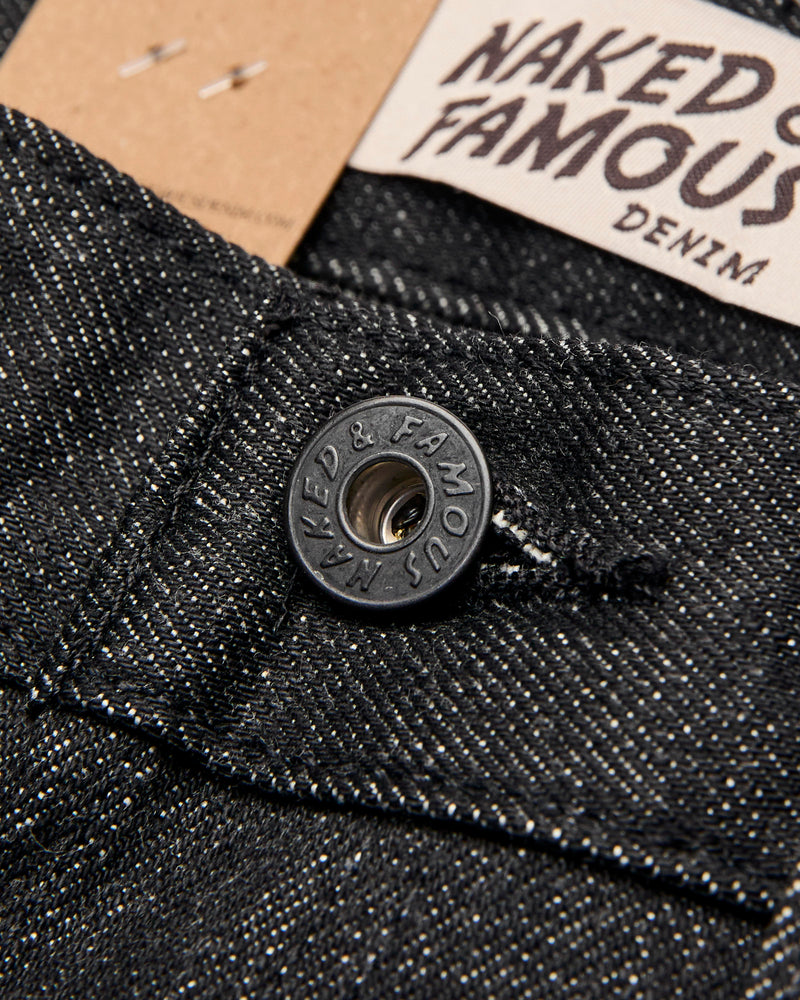 "Yatagarasu" 15oz Black Selvedge Denim - Easy Guy Fit